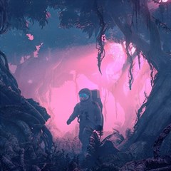 Beeple Astronaut Spacesuit 3d Digital Art Artwork Jungle Play Mat (square) by Cendanart