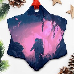 Beeple Astronaut Spacesuit 3d Digital Art Artwork Jungle Ornament (snowflake)