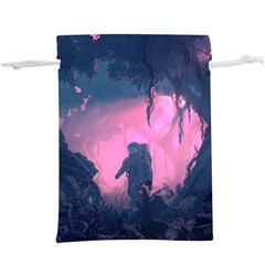 Beeple Astronaut Spacesuit 3d Digital Art Artwork Jungle Lightweight Drawstring Pouch (xl) by Cendanart