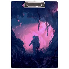 Beeple Astronaut Spacesuit 3d Digital Art Artwork Jungle A4 Acrylic Clipboard by Cendanart