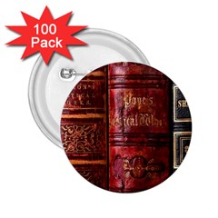 Books Old 2 25  Buttons (100 Pack)  by Cendanart