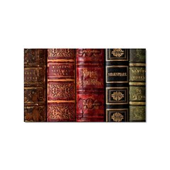 Books Old Sticker Rectangular (100 Pack) by Cendanart