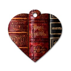 Books Old Dog Tag Heart (one Side) by Cendanart