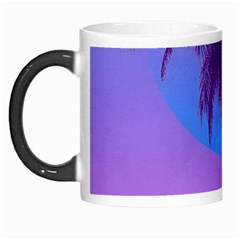 Palm Tree Vaporwave Synthwave Retro Style Morph Mug by Cendanart