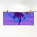 Palm Tree Vaporwave Synthwave Retro Style Hand Towel Front