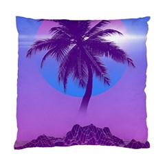 Palm Tree Vaporwave Synthwave Retro Style Standard Cushion Case (two Sides) by Cendanart