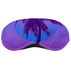 Palm Tree Vaporwave Synthwave Retro Style Sleep Mask by Cendanart