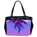 Palm Tree Vaporwave Synthwave Retro Style Oversize Office Handbag (2 Sides) Front