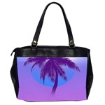 Palm Tree Vaporwave Synthwave Retro Style Oversize Office Handbag (2 Sides) Back