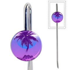 Palm Tree Vaporwave Synthwave Retro Style Book Mark by Cendanart