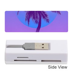 Palm Tree Vaporwave Synthwave Retro Style Memory Card Reader (stick) by Cendanart