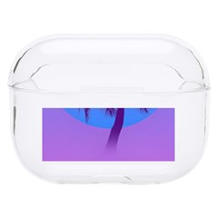 Palm Tree Vaporwave Synthwave Retro Style Hard Pc Airpods Pro Case by Cendanart