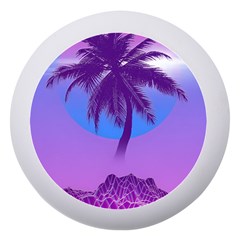 Palm Tree Vaporwave Synthwave Retro Style Dento Box With Mirror by Cendanart