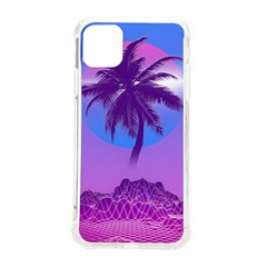 Palm Tree Vaporwave Synthwave Retro Style Iphone 11 Pro Max 6 5 Inch Tpu Uv Print Case by Cendanart