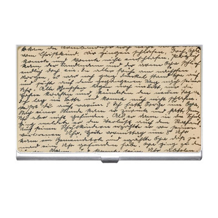 Close Up Photo Of Black Text Old Handwriting Leave Old Script Business Card Holder