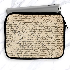 Close Up Photo Of Black Text Old Handwriting Leave Old Script Apple Ipad 2/3/4 Zipper Cases by Cendanart