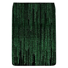 Green Matrix Code Illustration Digital Art Portrait Display Removable Flap Cover (l) by Cendanart