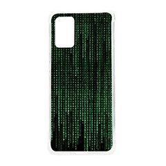 Green Matrix Code Illustration Digital Art Portrait Display Samsung Galaxy S20plus 6 7 Inch Tpu Uv Case by Cendanart