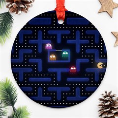 Retro Games Ornament (round) by Cendanart