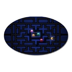 Retro Games Oval Magnet