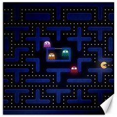 Retro Games Canvas 16  X 16  by Cendanart