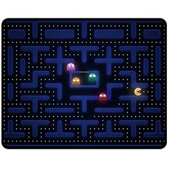 Retro Games Two Sides Fleece Blanket (medium) by Cendanart