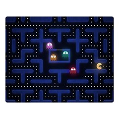 Retro Games Two Sides Premium Plush Fleece Blanket (large) by Cendanart