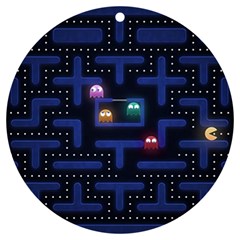 Retro Games Uv Print Acrylic Ornament Round by Cendanart