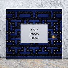 Retro Games White Wall Photo Frame 5  X 7  by Cendanart