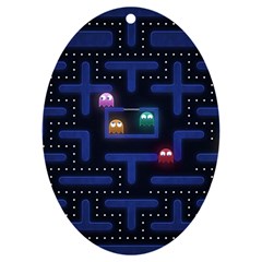 Retro Games Uv Print Acrylic Ornament Oval by Cendanart