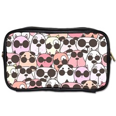 Cute Dog Seamless Pattern Background Toiletries Bag (Two Sides)