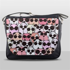 Cute Dog Seamless Pattern Background Messenger Bag