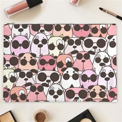 Cute Dog Seamless Pattern Background Cosmetic Bag (XXL)