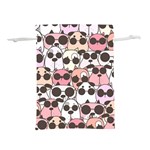 Cute Dog Seamless Pattern Background Lightweight Drawstring Pouch (M) Front