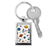 Set Cartoon Symbol Pattern Key Chain (Rectangle) Front