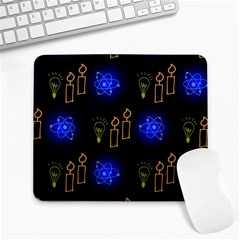 Background Doodles Candles Graphic Large Mousepad by Bedest