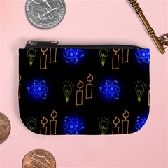 Background Doodles Candles Graphic Mini Coin Purse by Bedest