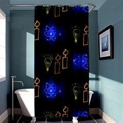 Background Doodles Candles Graphic Shower Curtain 36  X 72  (stall)  by Bedest