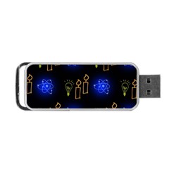 Background Doodles Candles Graphic Portable Usb Flash (two Sides) by Bedest