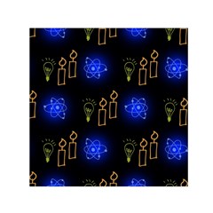 Background Doodles Candles Graphic Square Satin Scarf (30  X 30 ) by Bedest