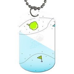 Astronaut Spaceship Dog Tag (one Side) by Bedest