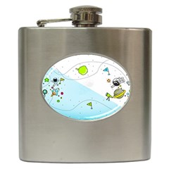 Astronaut Spaceship Hip Flask (6 Oz) by Bedest