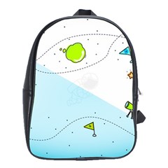 Astronaut Spaceship School Bag (large) by Bedest