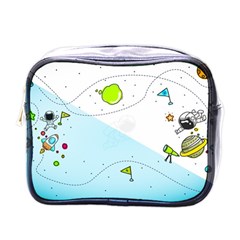 Astronaut Spaceship Mini Toiletries Bag (one Side) by Bedest