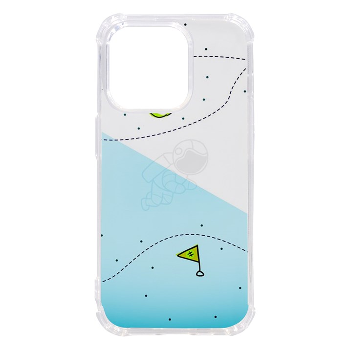 Astronaut Spaceship iPhone 14 Pro TPU UV Print Case