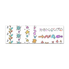 Doodles Border Letter Ornament Sticker (bumper) by Bedest