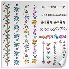 Doodles Border Letter Ornament Canvas 20  X 20  by Bedest