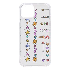 Doodles Border Letter Ornament Iphone 14 Tpu Uv Print Case by Bedest