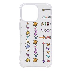 Doodles Border Letter Ornament Iphone 13 Pro Tpu Uv Print Case by Bedest