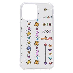 Doodles Border Letter Ornament Iphone 13 Pro Max Tpu Uv Print Case by Bedest